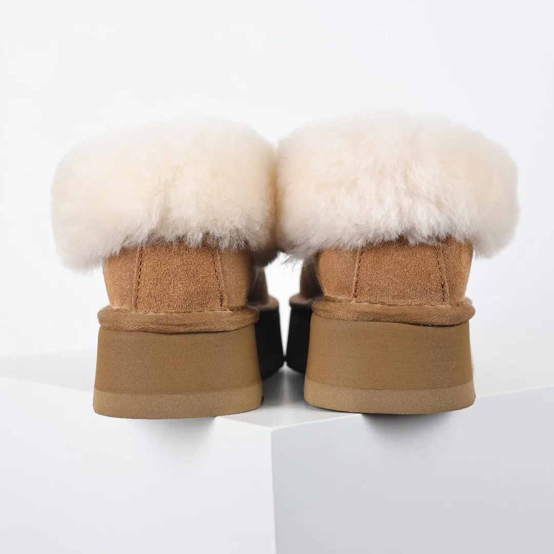 Pick up locally 💰460, the core recommendation is good price E4 UGG Tazite thick-soled autumn and winter sheep fur integrated snow boots, Xiaohongshu hot style, Henan Longfeng leather production, cashmere insoles, keeping warm in winter, and a very suitable choice for home use. In the new year, uug launched a style series, which is partially biased towards the preferences of young consumers, and has also been at the forefront of fashion trends. The material of the shoe body is UGGPURE™ implanted wool insole. Lightweight, non-slip and comfortable rubber outsole. With brand LOGO and complete packaging. Size: 35 36 37 38 39 40. It is recommended to choose one size larger.